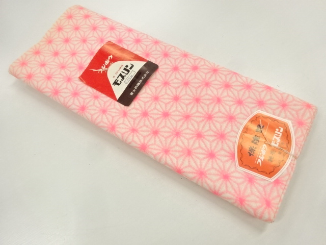 アンティーク　麻の葉模様長襦袢地反物